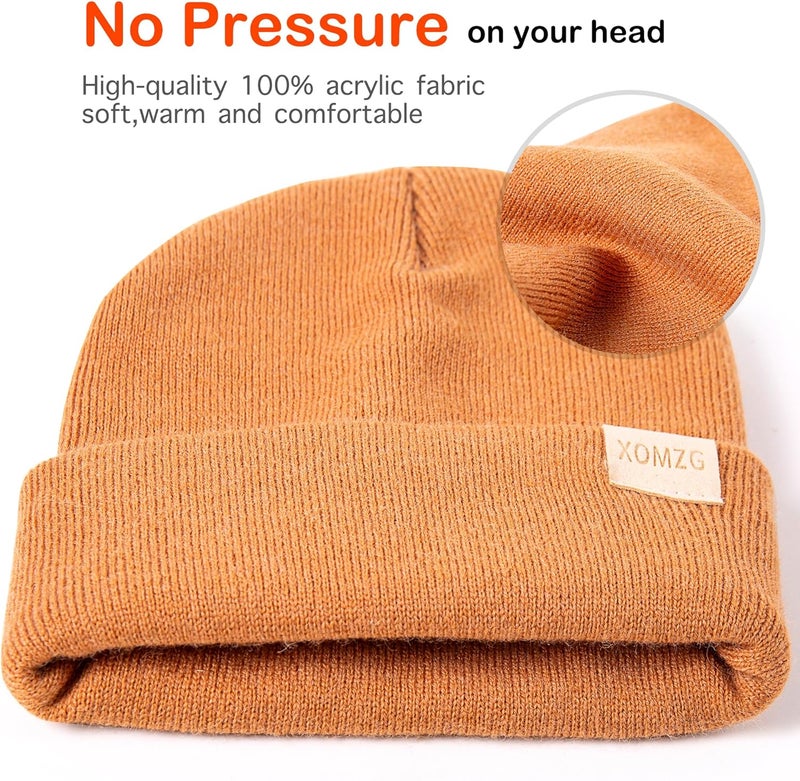 TYOMZG Toddler Beanie Kids Winter Hats Infant Warm Knit Cap Newborn Winter Warm Hat for 0-36 Month Boys Girls - Image 4